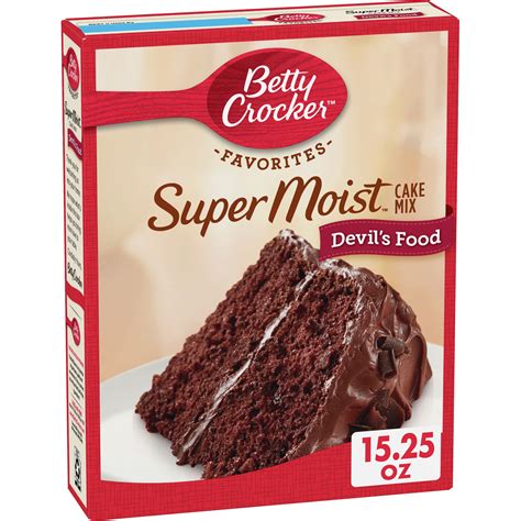 Betty Crocker Super Moist Devils Food Cake Mix 1525 Oz