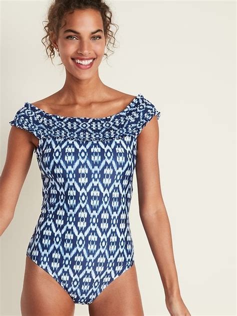 Off The Shoulder Swimsuit For Women Old Navy In Off The Shoulder Swimsuit Swimsuits