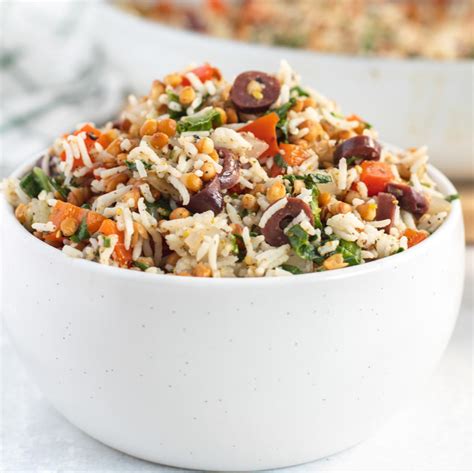 Mediterranean Rice And Lentils Easy One Pan Recipe