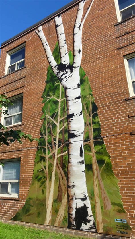 Giant Birch Tree Mural Routes