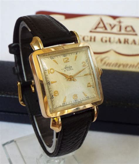 Antiques Atlas Gents Boxed 1950s Avia Wrist Watch Wrist Watch