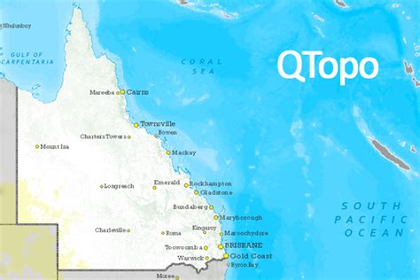 Queensland Topographic Map Outdoors Queensland