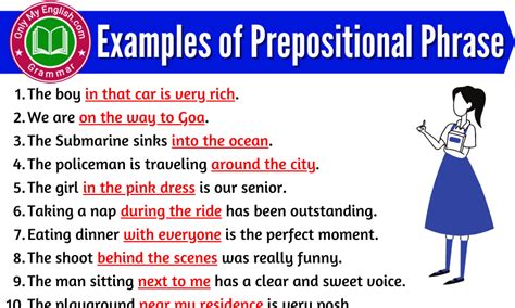20 Examples Of Prepositional Phrase