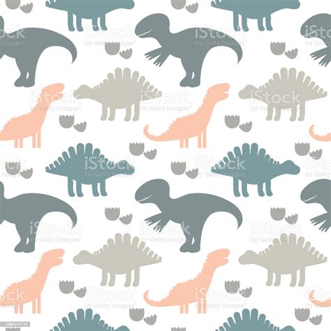 Vector Illustration Children Cute Seamless Pattern With