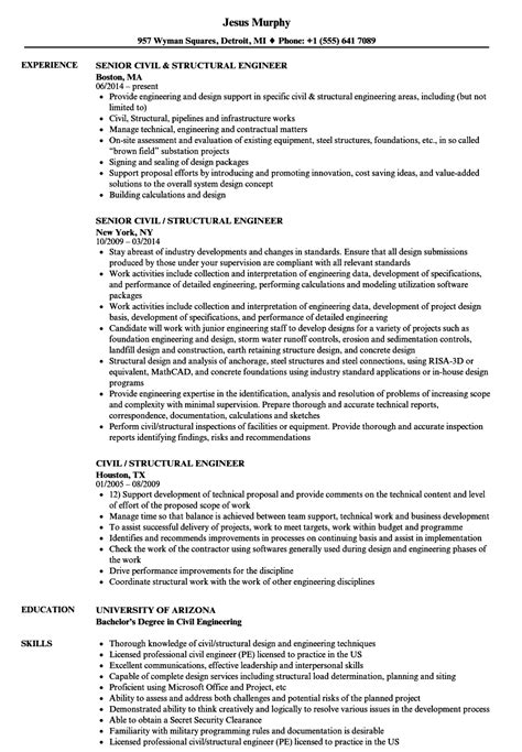 civil structural engineer resume templatedosecom
