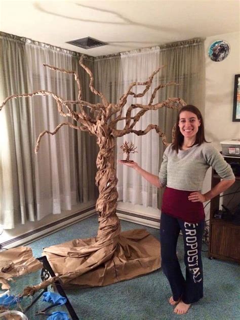 How To Build The Life Size Paper Bag Tree Emily Seilhamer