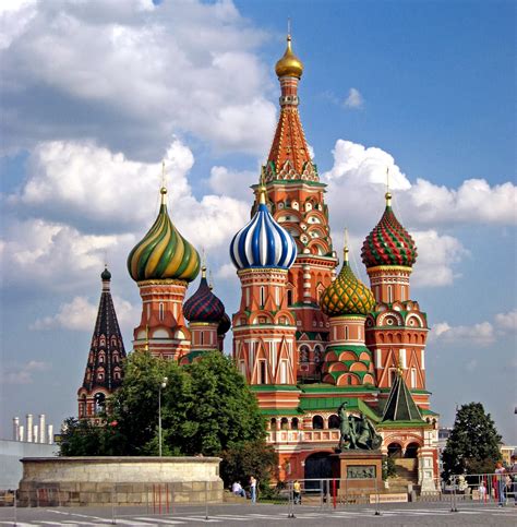 World Visits St Basil’s Cathedral Church In Russia Moscow