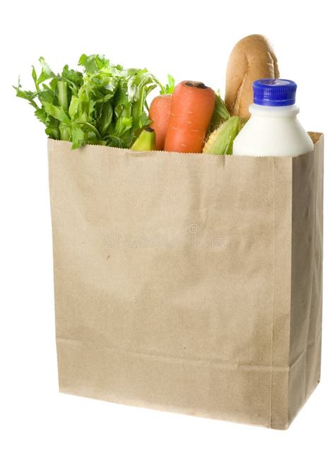 Paper Bag Full Of Groceries Stock Photos Image 3081893