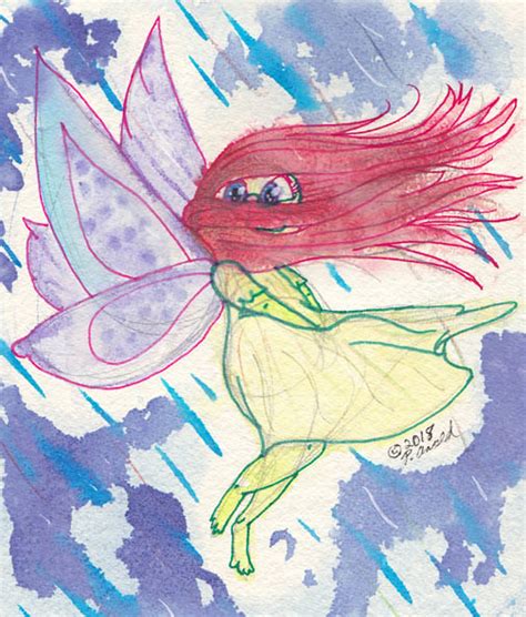 Rainy Fairy Colored Pencils And Watercolors On H Flickr