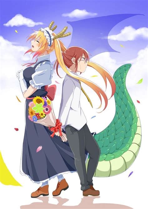 Fanart The Totally Canon Couple DragonMaid Dragon Names Kobayashi San Chi No Maid Dragon