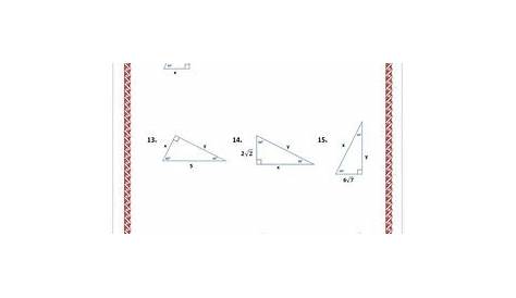 Special Right Triangles: 30-60-90 Practice Worksheet by Dr Pepper Lover
