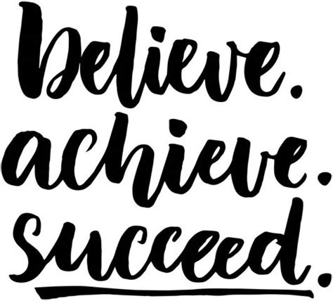 Believe Achieve Succeed Motivational Posterinspirational Postergym