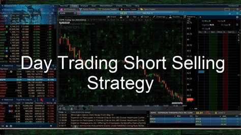 Step By Step Day Trading Short Selling Strategy Ameritrade Thinkorswim YouTube