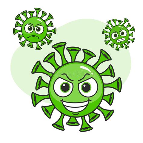 Personaje De La Caricatura Del Virus Coronavirus 2019ncov Del Vector