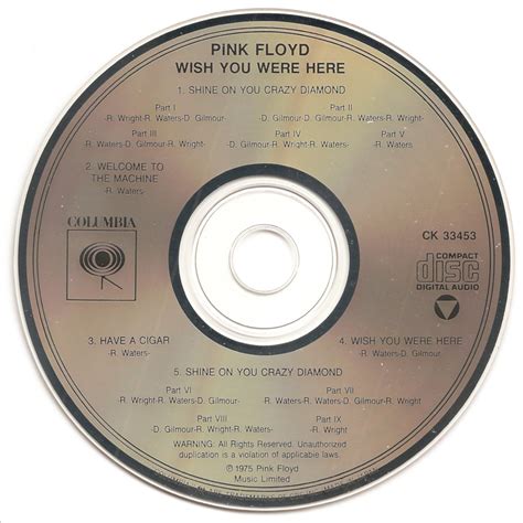 G hot air for a cool breeze? The First Pressing CD Collection: Pink Floyd - Wish You ...