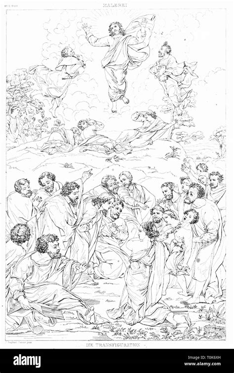 La Religión Escenas Bíblicas La Transfiguración Acero Grabado Del