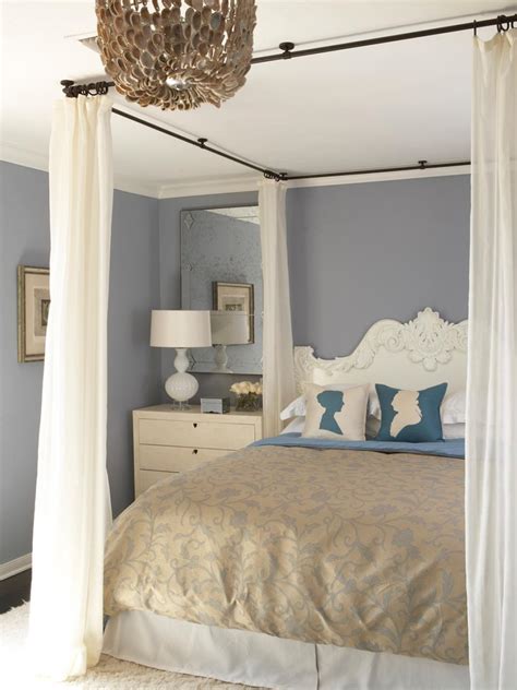 If you select a ceiling canopy, center it over your bed to allow the fabric to cascade in all directions. Canopy Bed Ideas | HGTV