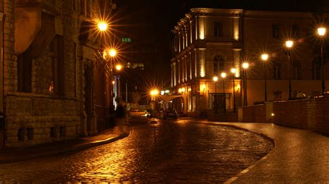 Charming Night In The Ancient City Of Yaroslavl Volganga