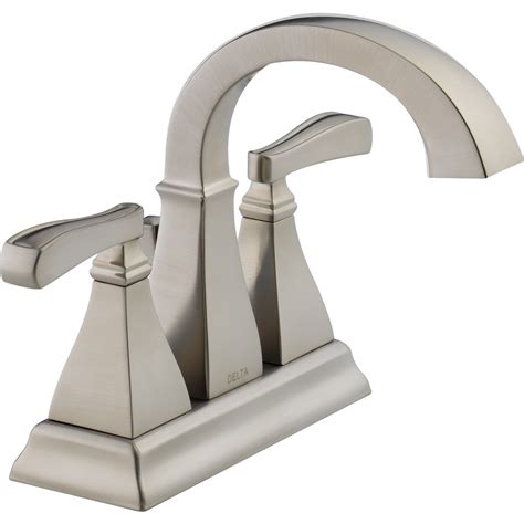 Product titlezimtown bathroom sink faucet single handle brushed n. Delta Olmsted 2-Handle 4-in Centerset Faucet - Spotshield ...