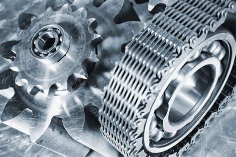 Titanium And Steel Engineering Gears Stock Photography Image 29291952
