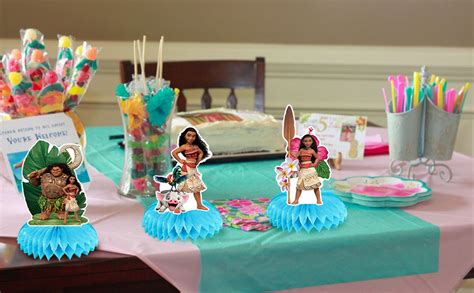 35 pieces moana party decoration include moana princess birthday banner table