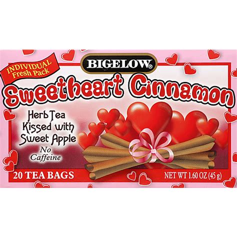 bigelow® sweetheart cinnamon tea bags 20 ct box tea my country mart kc ad group