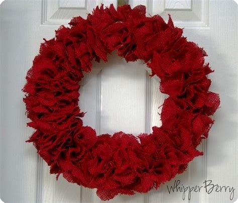 Red Burlap Wreath Wreaths Burlap Wreath Tutorial Valentine Day