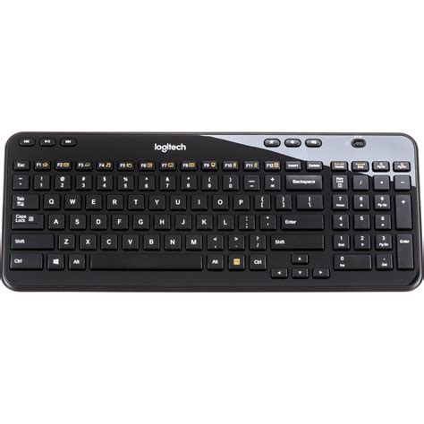 Logitech K360 Wireless Keyboard Glossy Black