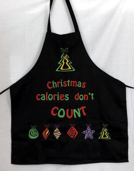 Christmas Calories Apron Advanced Embroidery Designs