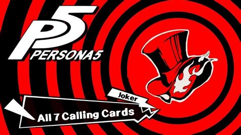 Calling Card Persona 5 Gamefreak Persona 5 Calling Card On Behance