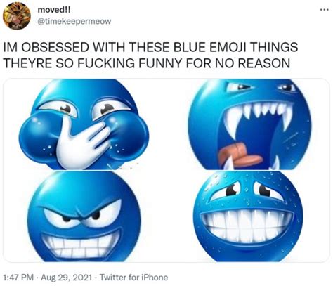 Blue Emojis List Copy And Paste Cute Symbols
