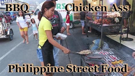 bbq chicken ass philippine street food youtube