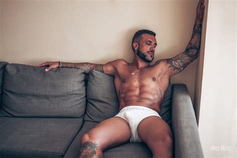 Tattooed Muscle Stud Shows His Big Uncut Cock Gay Porn Blog Network