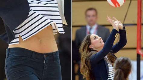 Secrets Of Kate Middleton S Yummy Mummy Tummy Revealed After Volleyball