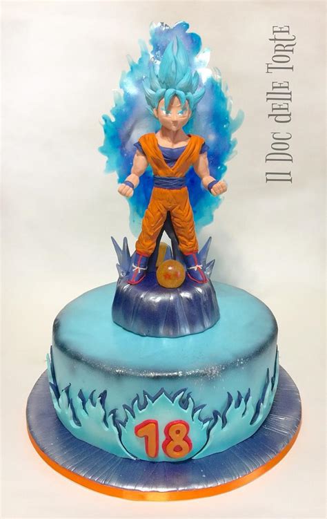 Dragonball Super Saiyan Cake Decorated Cake By Davide Cakesdecor
