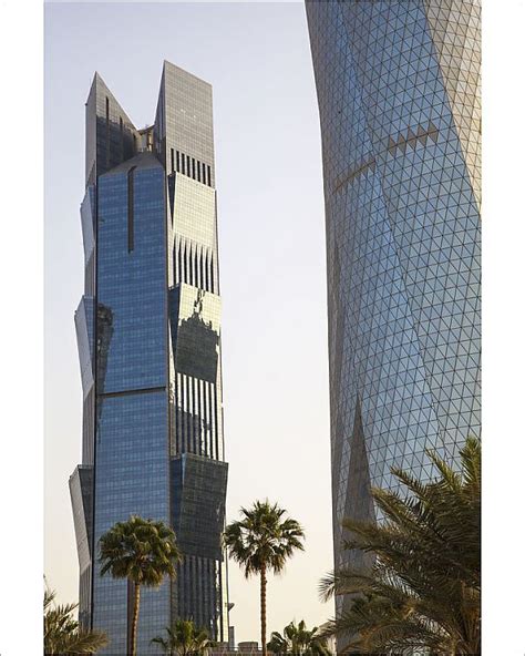 Photograph Qatar Doha West Bay Buildings Palm Tower And Al Bidda