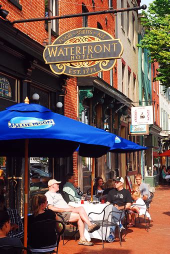 Waterfront Hotel In Fells Point Baltimore Stock Photo Download Image