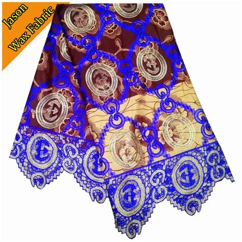 Nigerian Guipure Cord Lace Fabric Polyester African Ankara Wax Lace Embroidery Guipure For