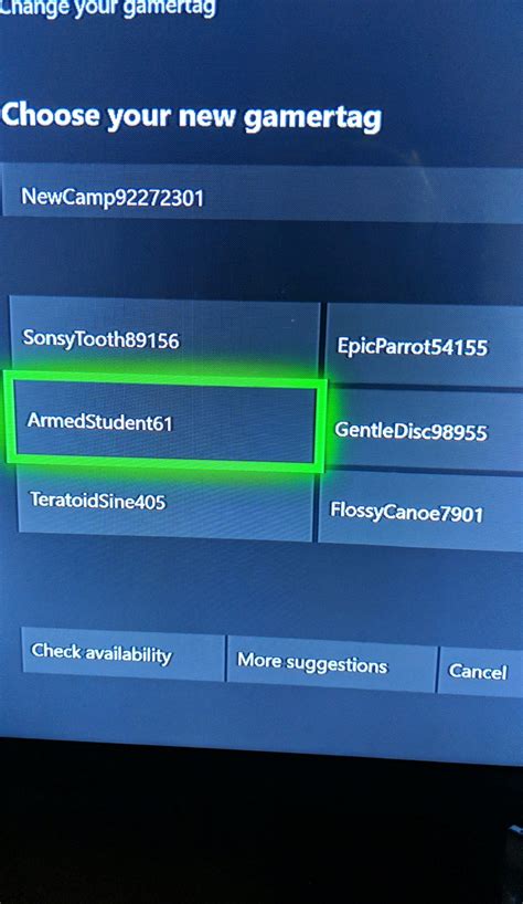 My Xbox trying to suggest gamertags... : funny