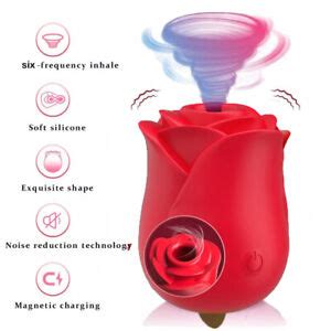 Multispeed Rose Vibrator G Spot Dildo Women Oral Clit Licking Sucking