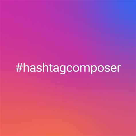 Instagram Hashtag Composer Fanpage Karma