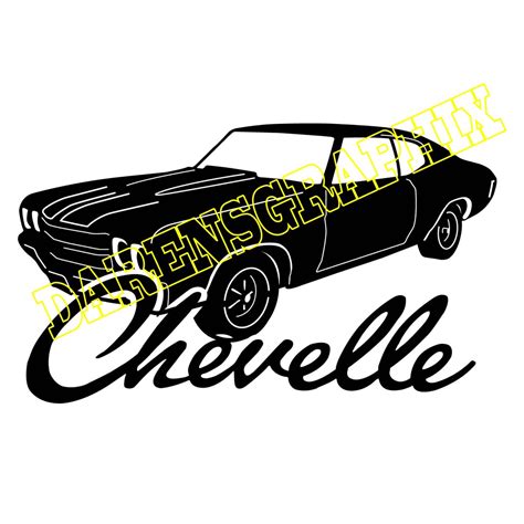 Dxf File Of A Chevy Chevelle For Use With A Cnc Machine Etsy