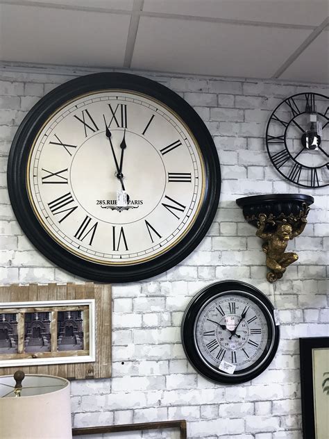 Extra Large Round Wooden Wall Clock Our Sister Company Melody Maison