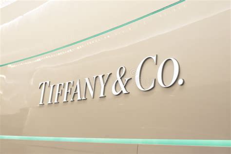 Tiffany And Co Logo In Tiffany Boutiqe In Italy Editorial Photo Image