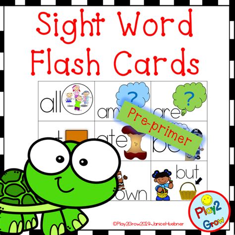 Pre Kindergarten Sight Words Sight Word Flashcards Kindergarten