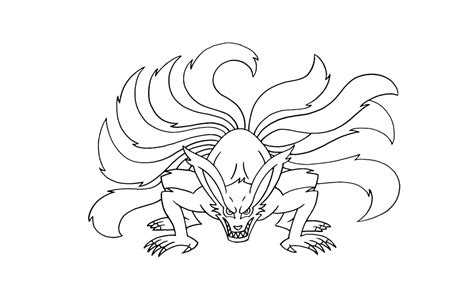 Kurama Coloring Pages Free Printable Coloring Pages