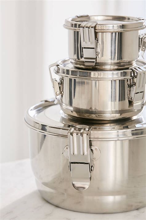 Stainless steel container for kitchen collections. Life Without Plastic Stainless Steel Food Storage Canister ...