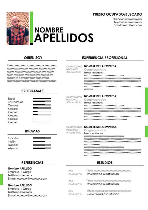 ᐉ Ejemplo De Currículum Deportivo Plantilla Guía