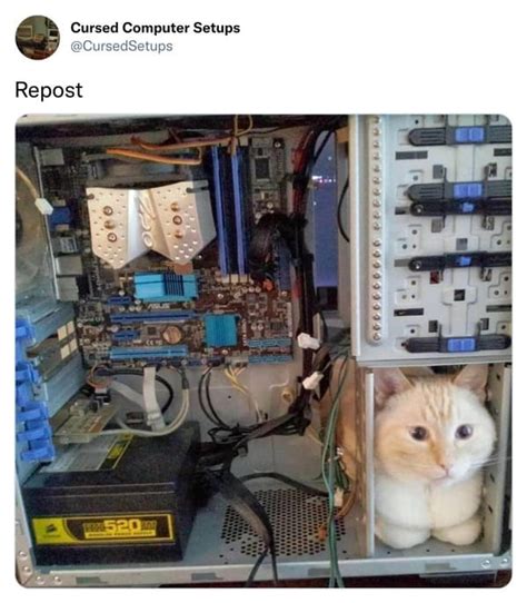 Twitter Account Shares Images Of Cursed Computer Setups 25 Pics