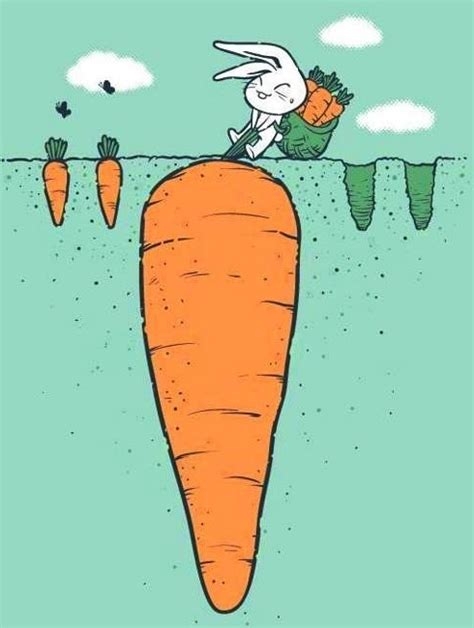 Determined Bunny To Pull Carrot Via Facebook Com Gleamofdreams Cross Paintings Carrot